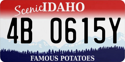 ID license plate 4B0615Y