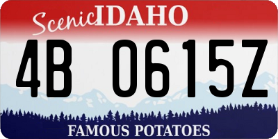 ID license plate 4B0615Z