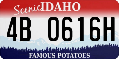 ID license plate 4B0616H