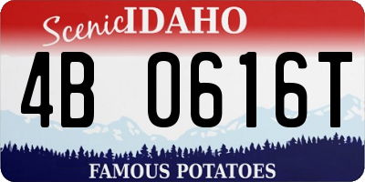 ID license plate 4B0616T