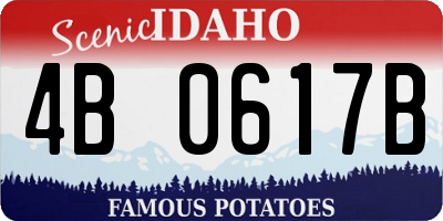 ID license plate 4B0617B