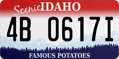 ID license plate 4B0617I