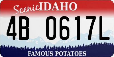 ID license plate 4B0617L
