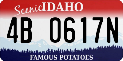 ID license plate 4B0617N