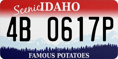ID license plate 4B0617P