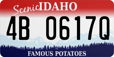 ID license plate 4B0617Q
