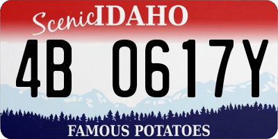 ID license plate 4B0617Y