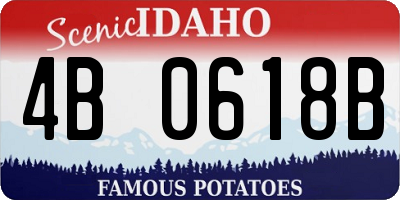 ID license plate 4B0618B