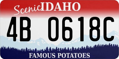 ID license plate 4B0618C