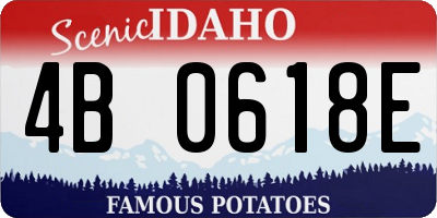 ID license plate 4B0618E
