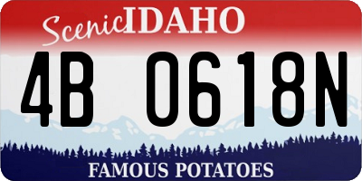 ID license plate 4B0618N