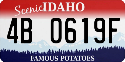 ID license plate 4B0619F