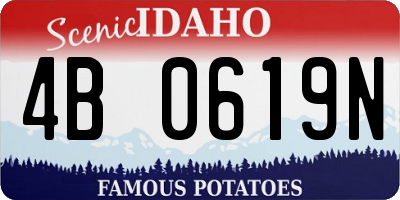 ID license plate 4B0619N
