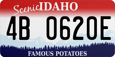 ID license plate 4B0620E