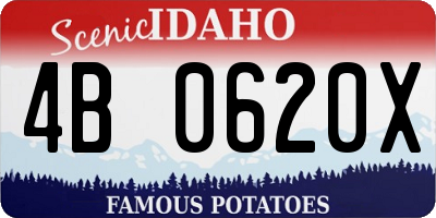 ID license plate 4B0620X