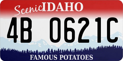 ID license plate 4B0621C