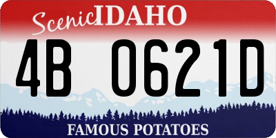 ID license plate 4B0621D