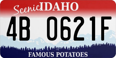 ID license plate 4B0621F