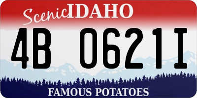 ID license plate 4B0621I