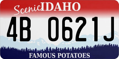 ID license plate 4B0621J