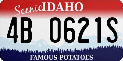 ID license plate 4B0621S