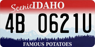 ID license plate 4B0621U