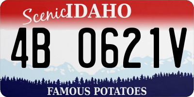 ID license plate 4B0621V
