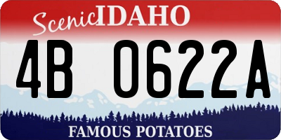 ID license plate 4B0622A