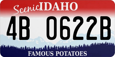 ID license plate 4B0622B