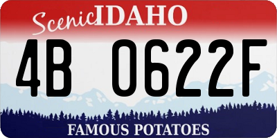 ID license plate 4B0622F
