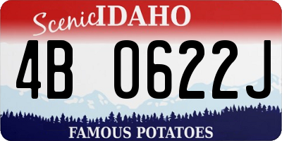 ID license plate 4B0622J