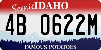 ID license plate 4B0622M