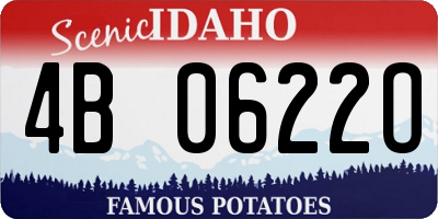 ID license plate 4B0622O