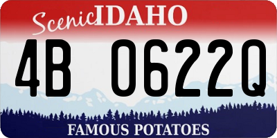 ID license plate 4B0622Q