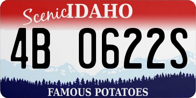 ID license plate 4B0622S