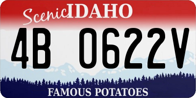 ID license plate 4B0622V