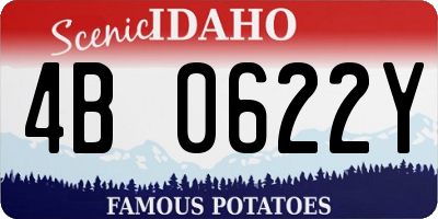 ID license plate 4B0622Y