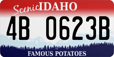 ID license plate 4B0623B