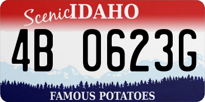 ID license plate 4B0623G