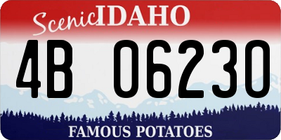 ID license plate 4B0623O