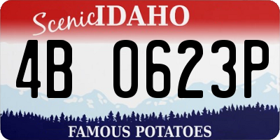 ID license plate 4B0623P