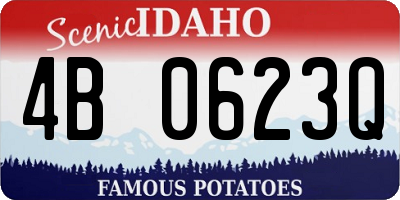 ID license plate 4B0623Q