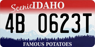 ID license plate 4B0623T