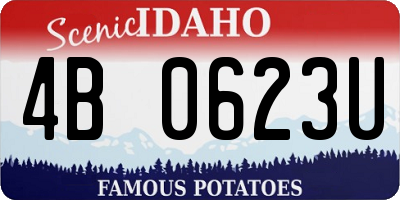 ID license plate 4B0623U