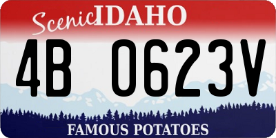 ID license plate 4B0623V