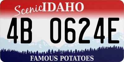 ID license plate 4B0624E