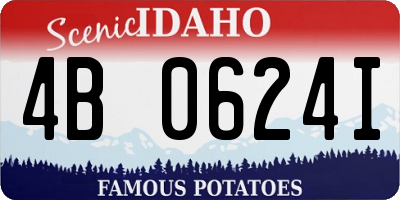 ID license plate 4B0624I