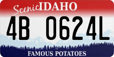 ID license plate 4B0624L