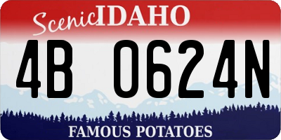 ID license plate 4B0624N
