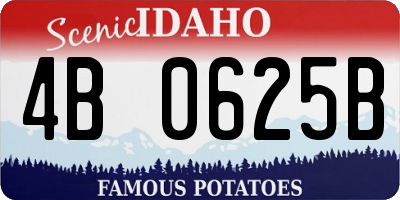 ID license plate 4B0625B